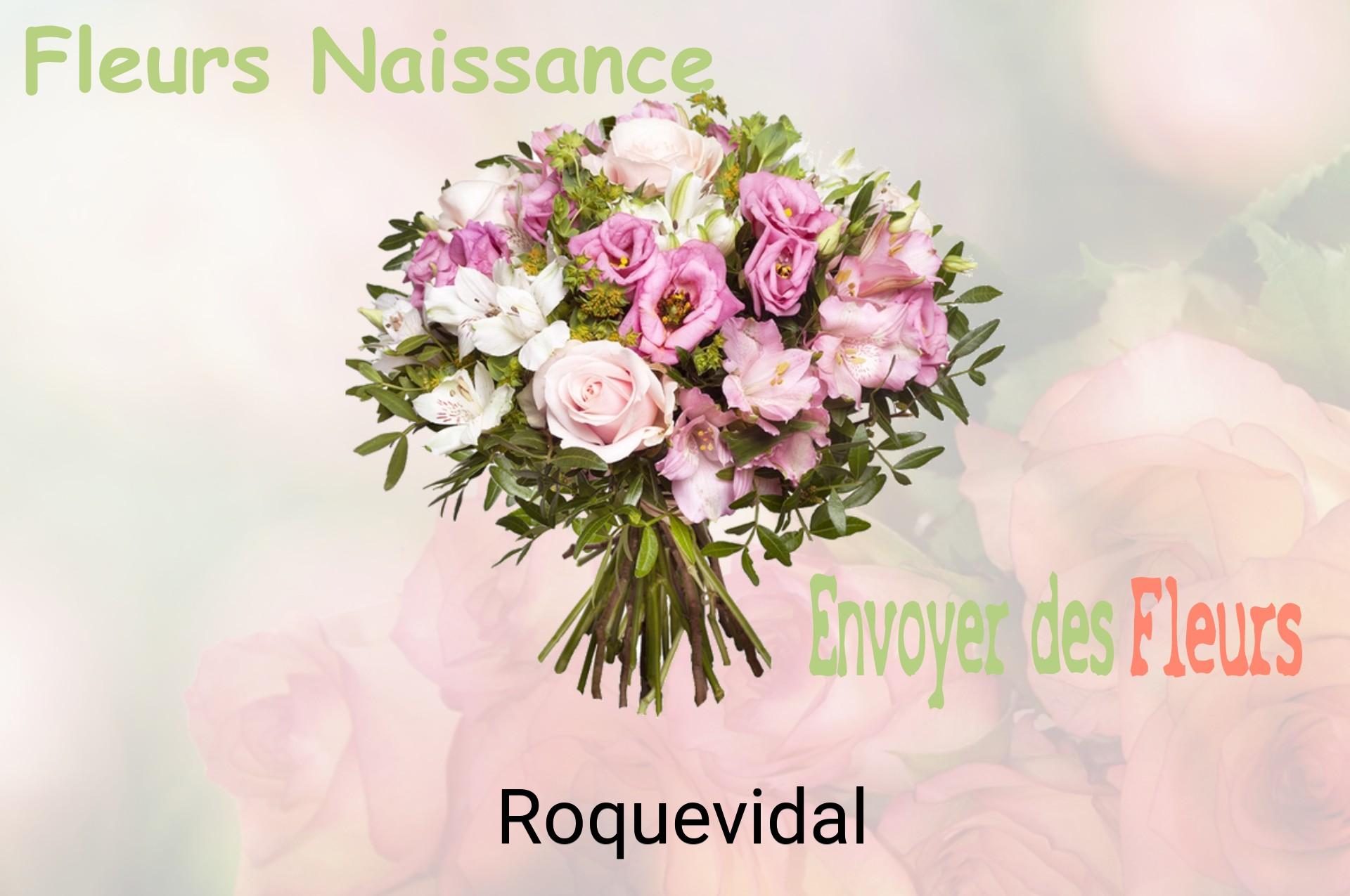 Bouquet de fleurs de naissance livré à Roquevidal